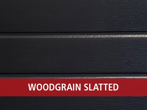 Aluzinc Embossed Woodgrain Horizontal Slatted Design Aluzinc Embossed Woodgrain Horizontal Slatted Design