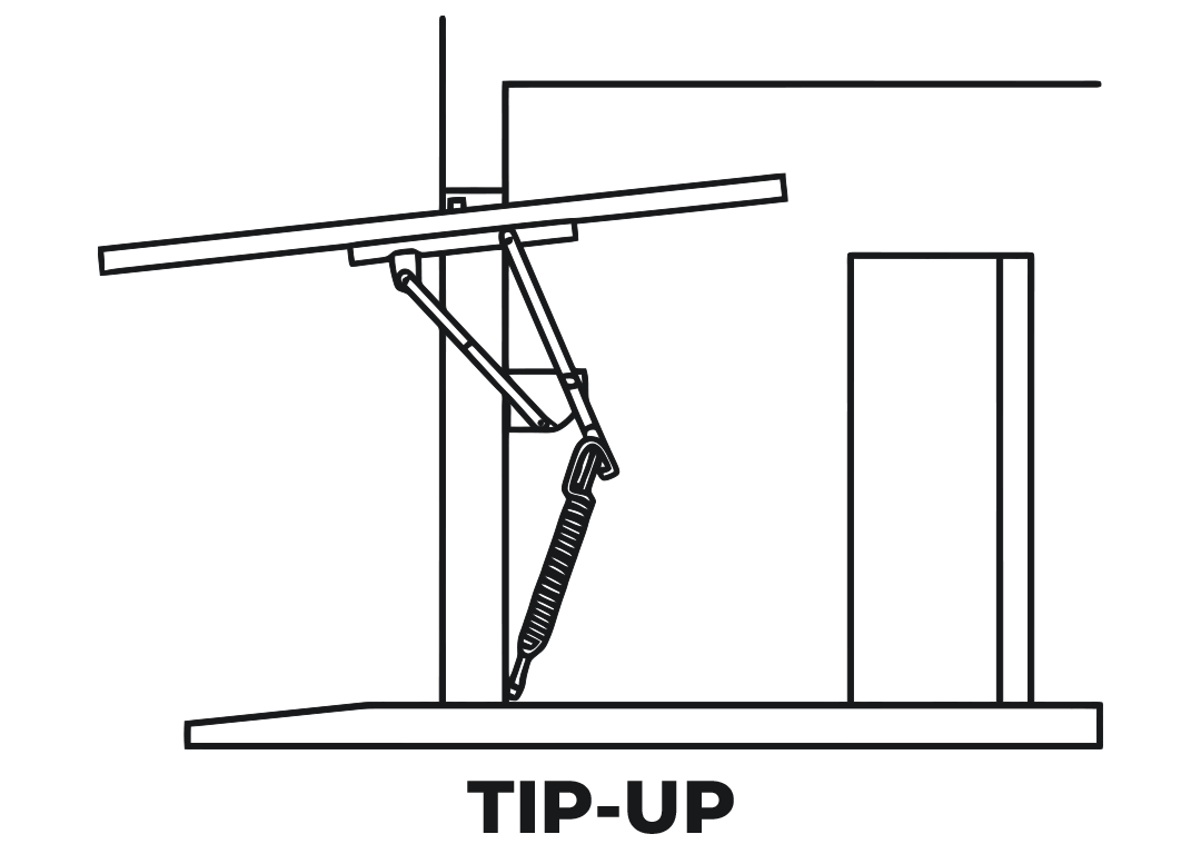 Tip-up Aluzinc garage door